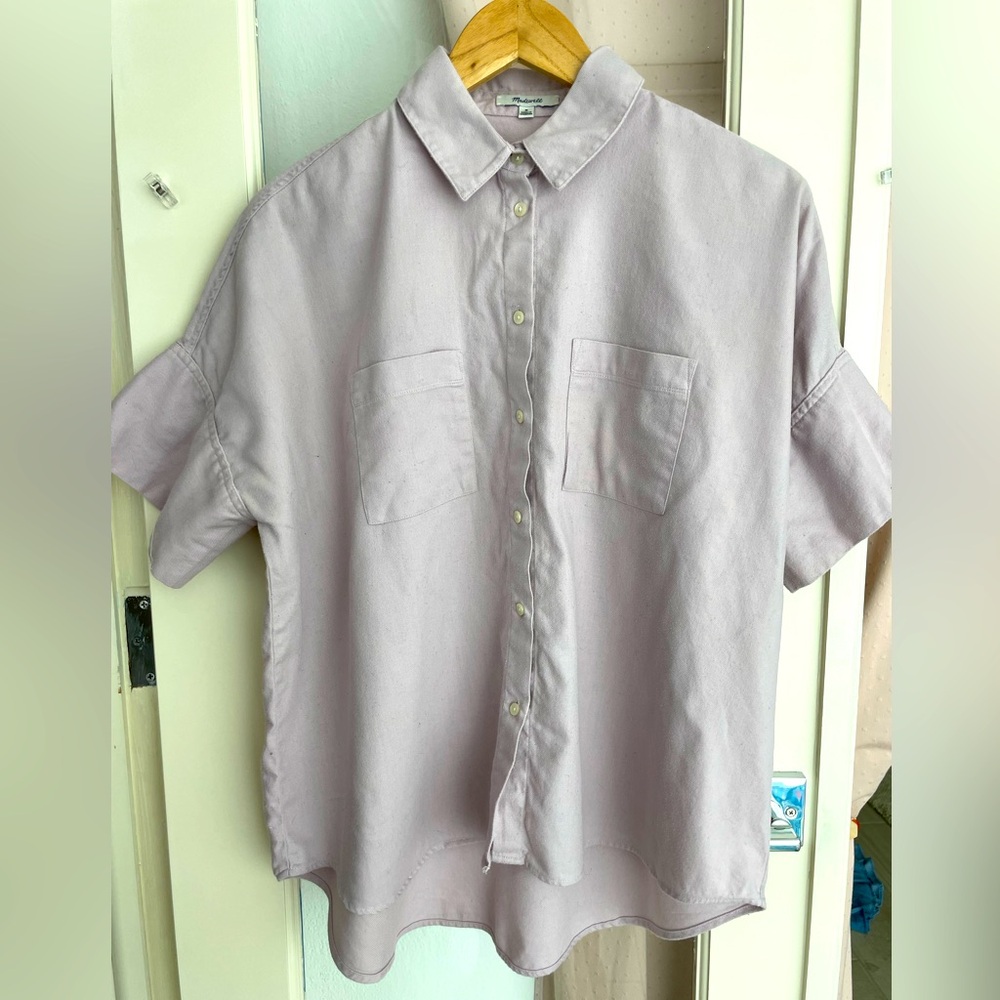 MADEWELL size M oversize button down top